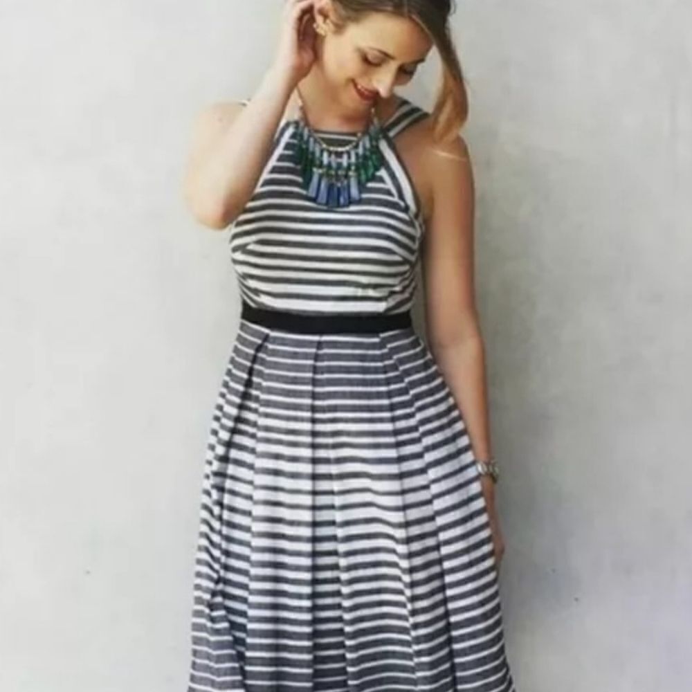 Anthropologie Eva Franco super cute fit and flare dress - Picture 4 of 12